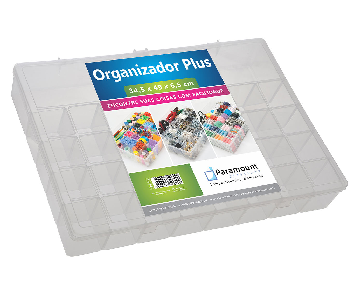 Caixa Organizadora Pratic Clear image number 0