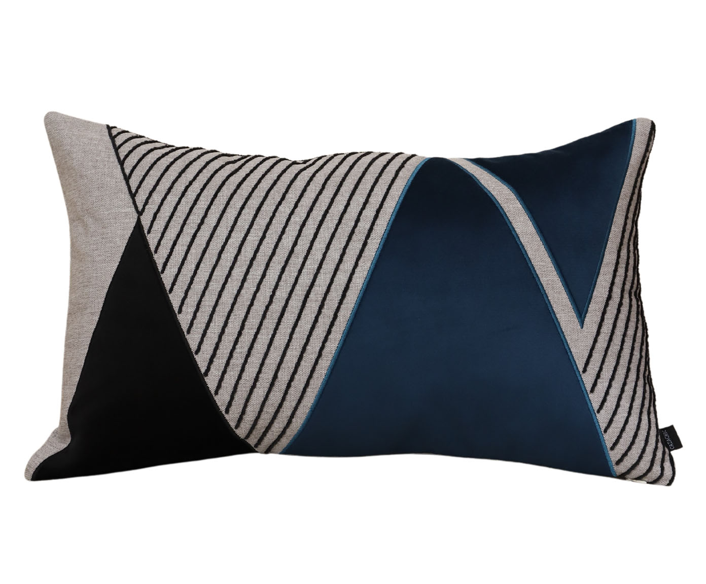 Almofada em Linho New Collection - Cinza, Azul e Preta - image 0