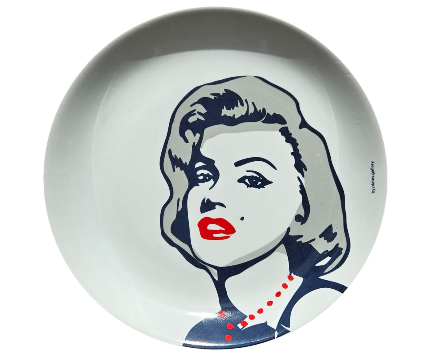 Prato de Porcelana Marilyn Red&Blue Classic - image 0