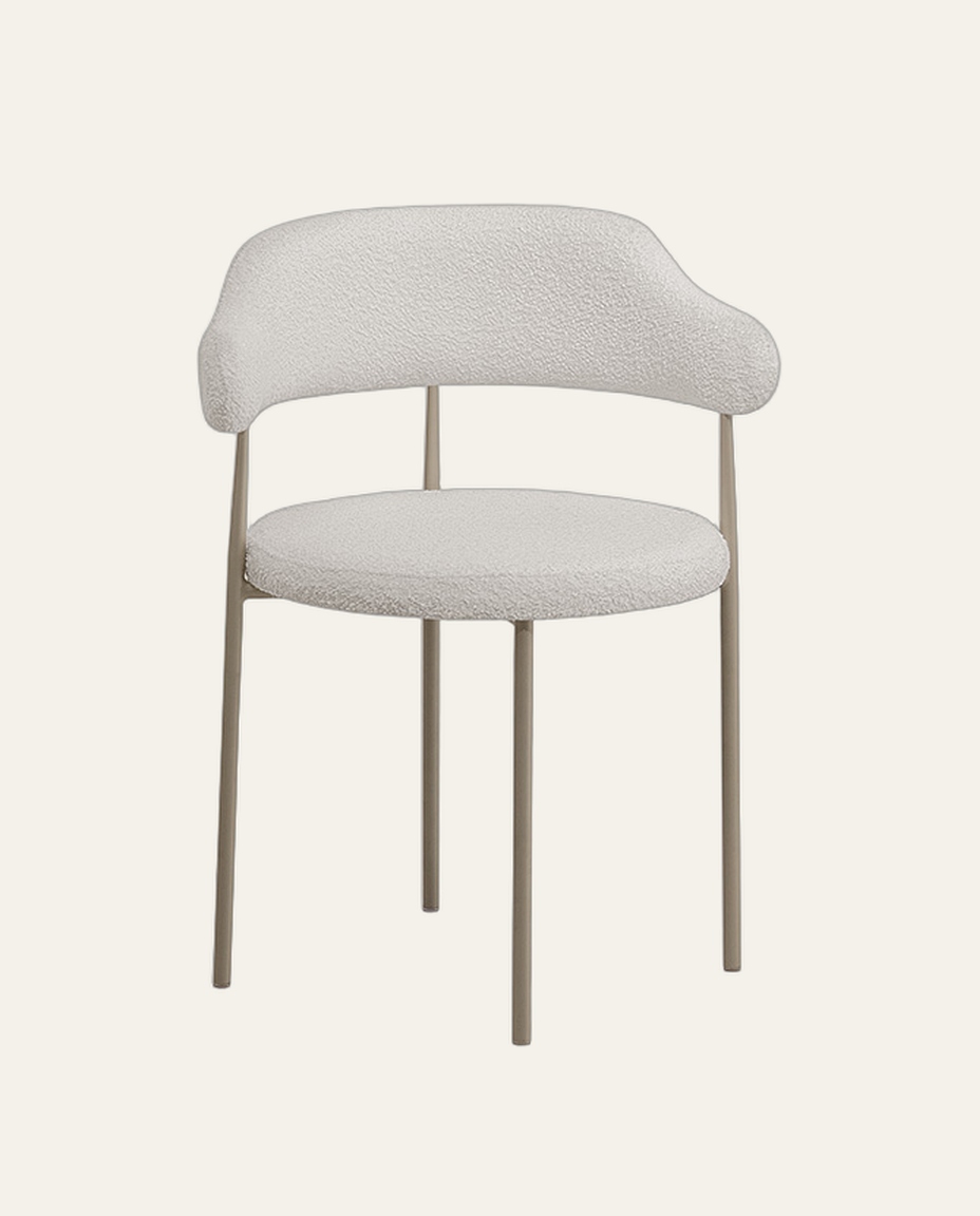 Cadeira Athenas Champagne Boucle Bege - image 0