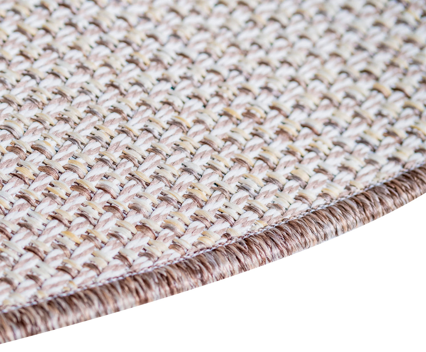 Tapete Redondo Artesanal Look Jacquard Brinco de Princesa image number 3
