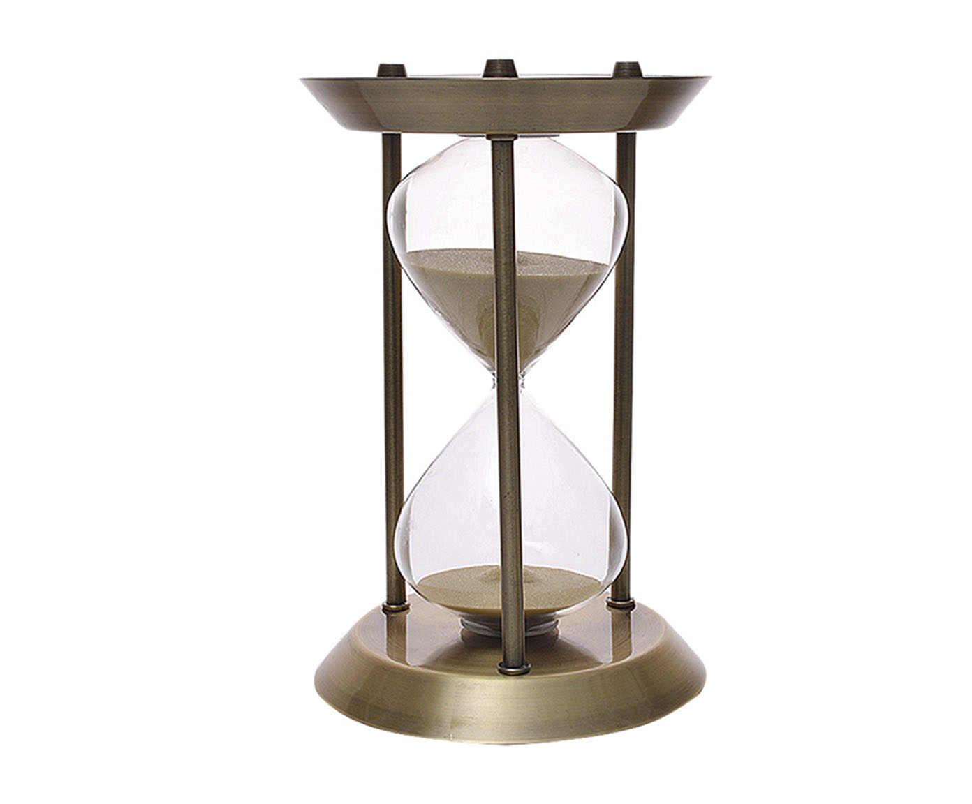 Ampulheta em Metal Emma II com Areia Bege - image 0