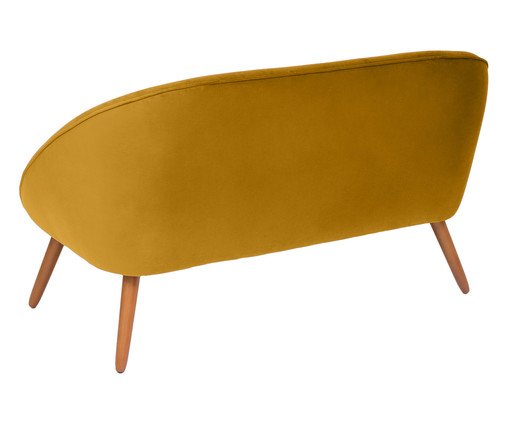 Sof&aacute; Belle em Veludo - Rosa Ch&aacute; e Dourado image number 6