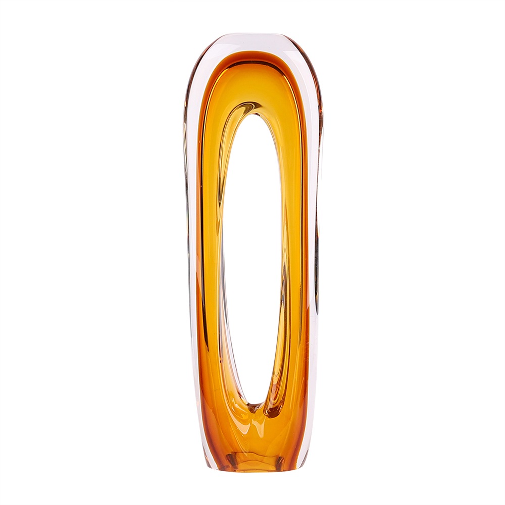 Vaso Vazado Transparente e Ambar - image 0