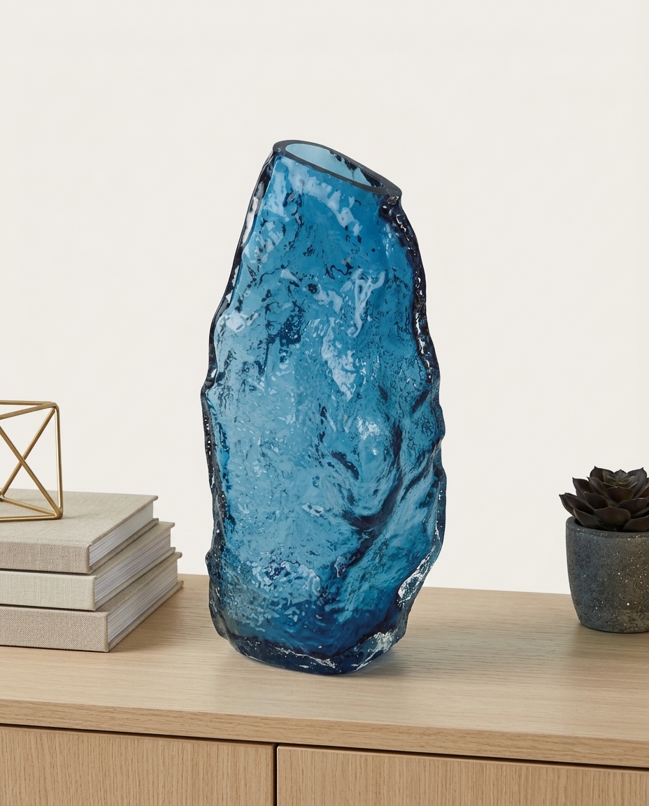 Vaso Murano Organic I Azul image number 2