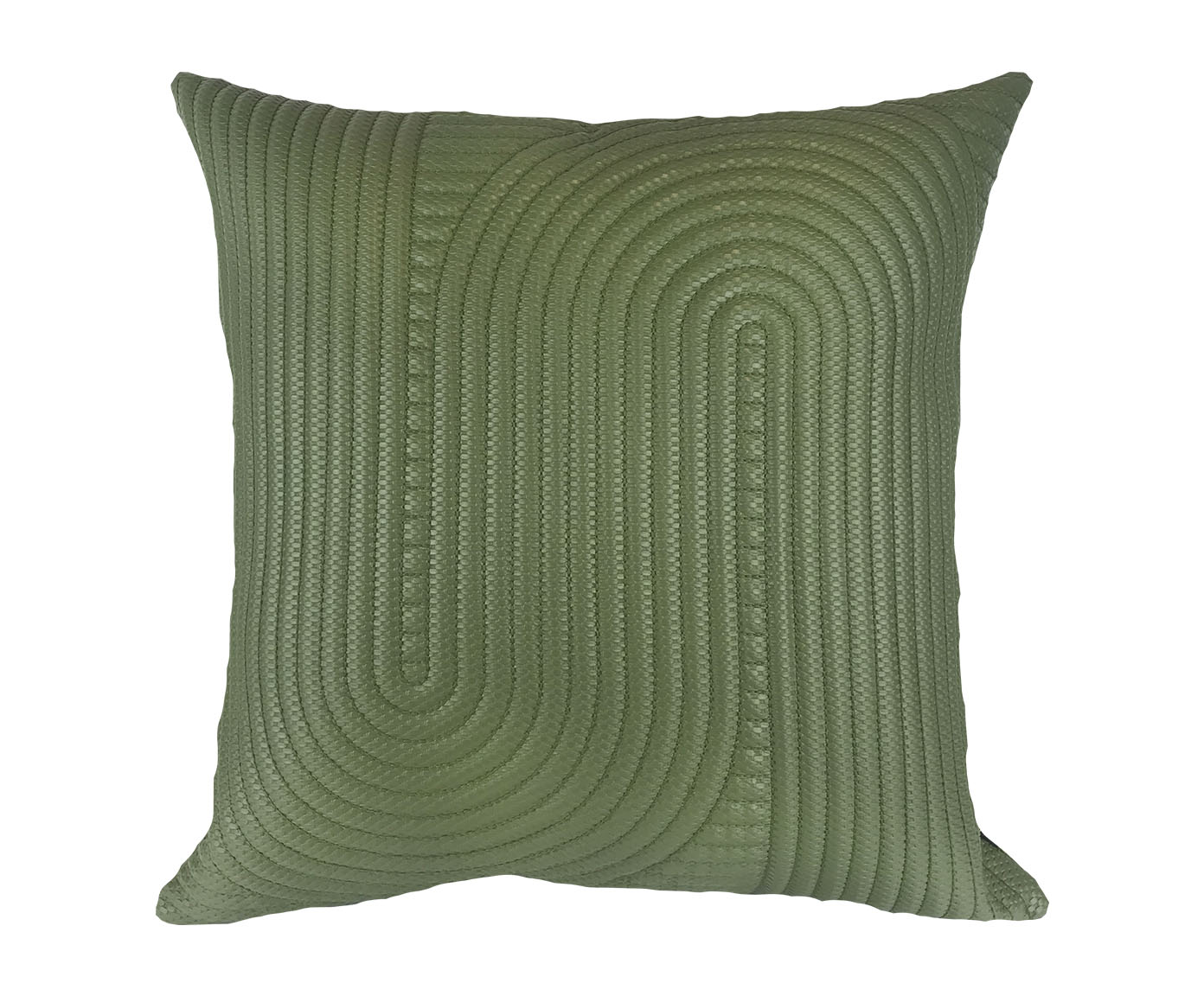 Almofada em Couro Snake Verde - image 0