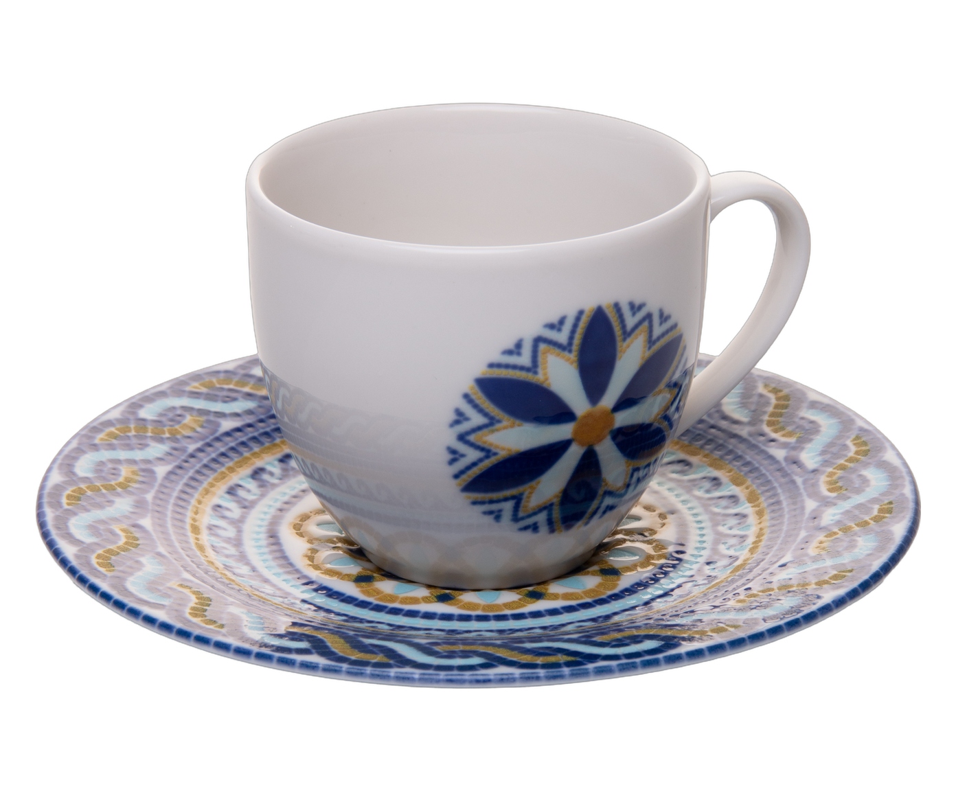 X&iacute;cara para Ch&aacute; em Porcelana Andaluz Azul image number 1