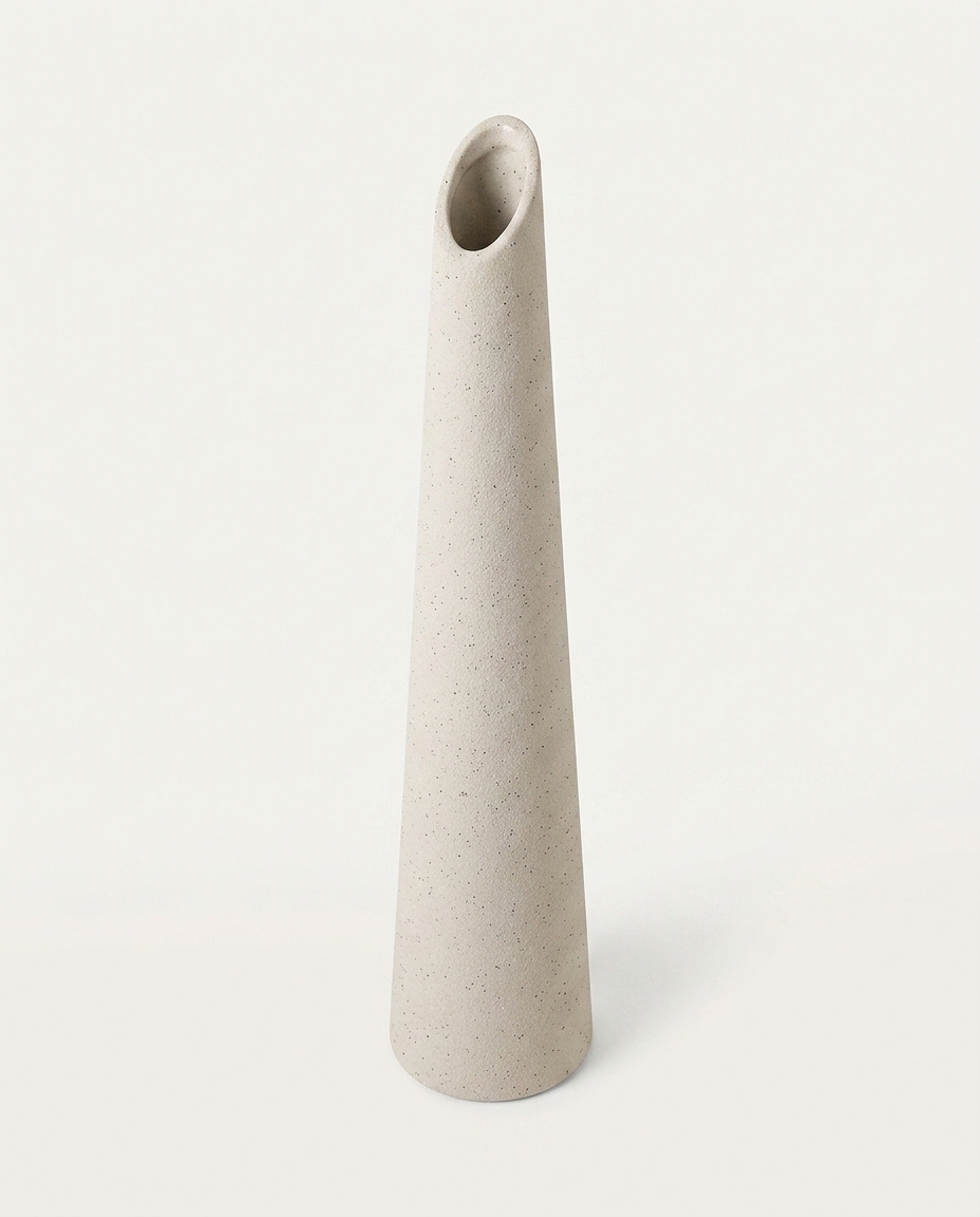 Vaso em Cer&acirc;mica Bastet III - Off White image number 1