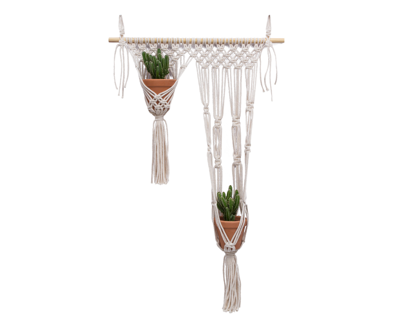 Wall Hanger em Macram&ecirc; Winter Off White - image 1