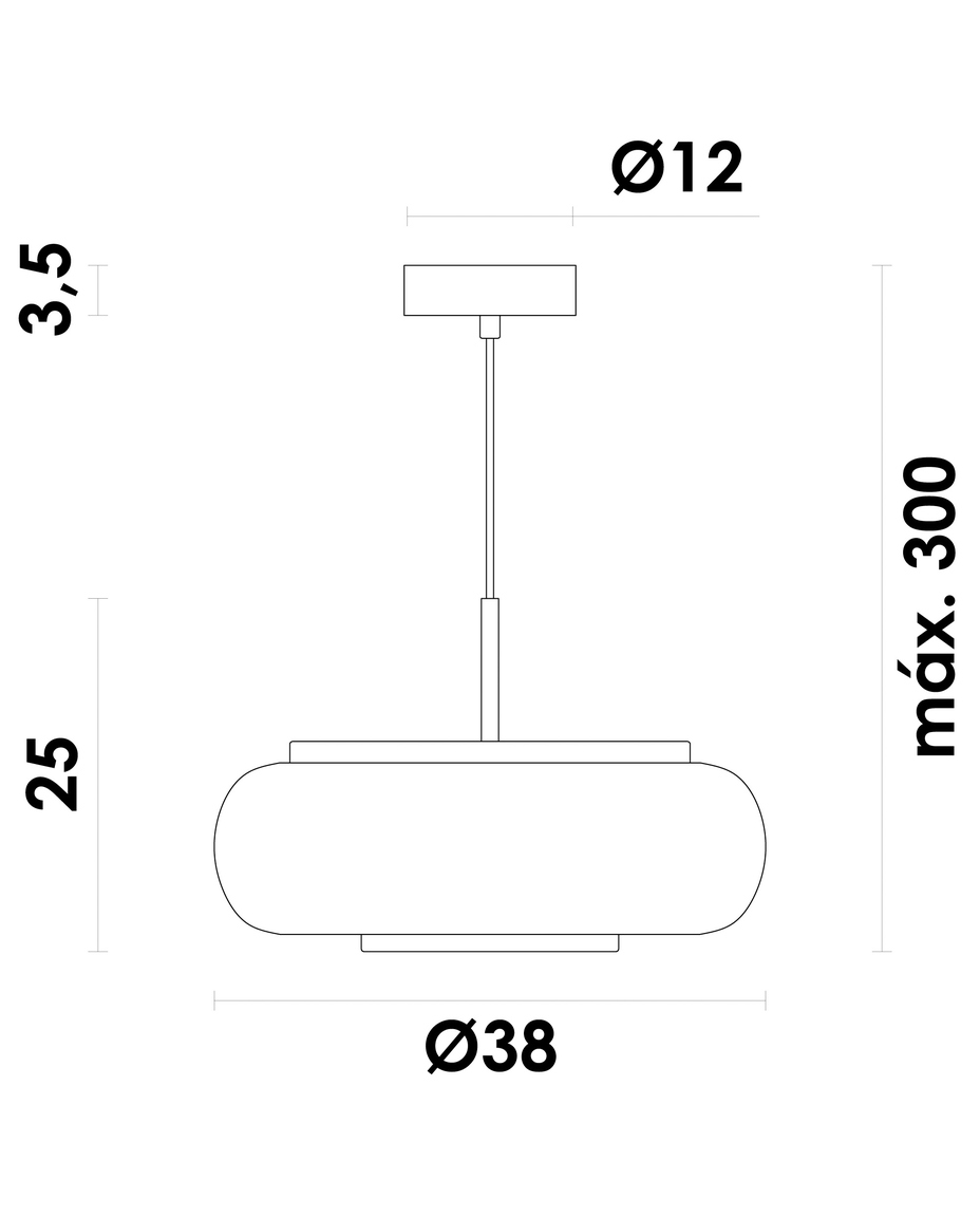 Pendente em Led Cintila Opalino e Dourado image number 3
