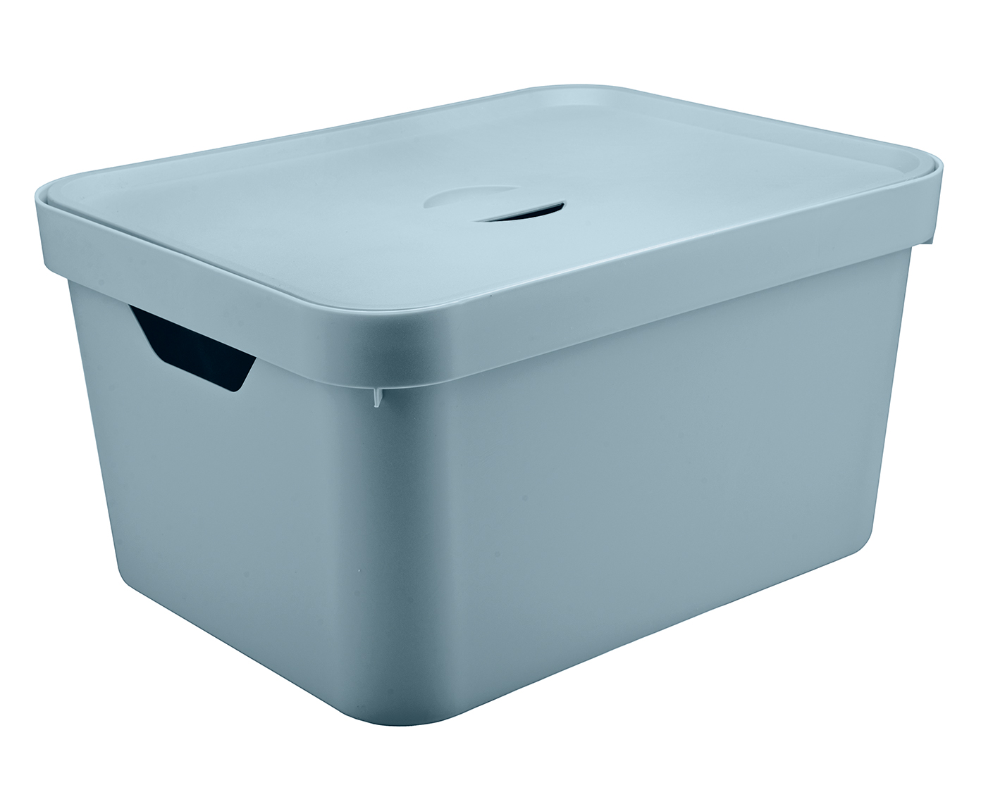 Caixa Organizadora com Tampa Cube Azul - 46X24,5X36cm - image 0