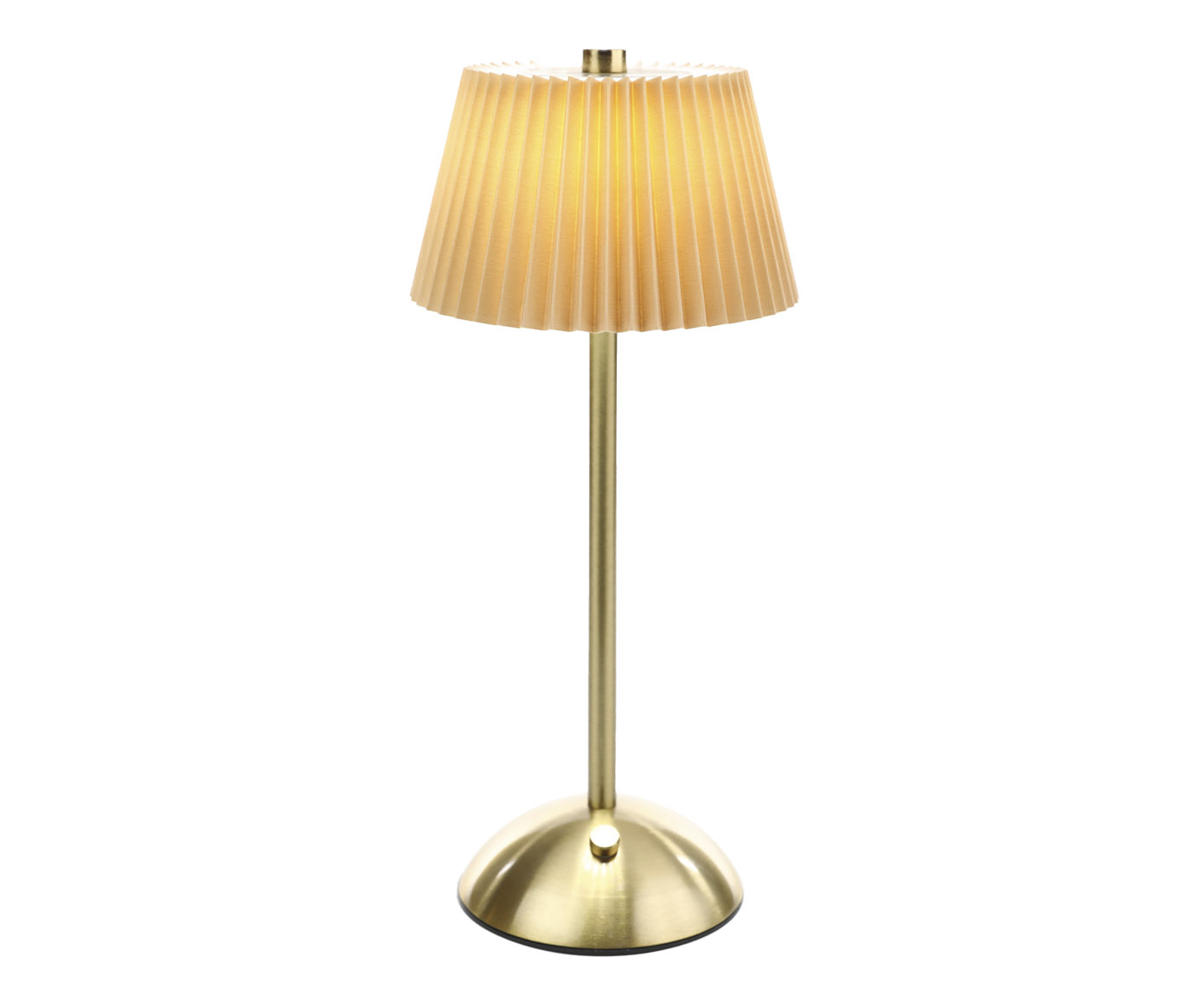 Lumin&aacute;ria de Mesa Moho Dourado e Bege image number 0