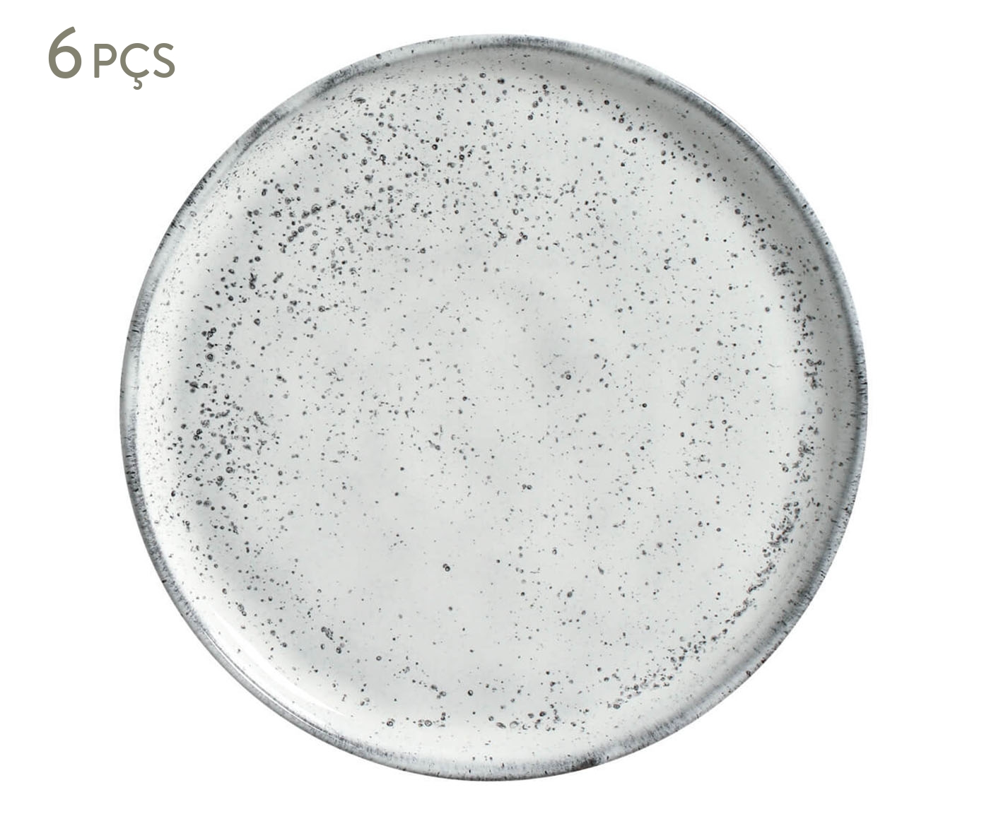 Jogo de Pratos para P&atilde;o Bio Echo Branco - image 0