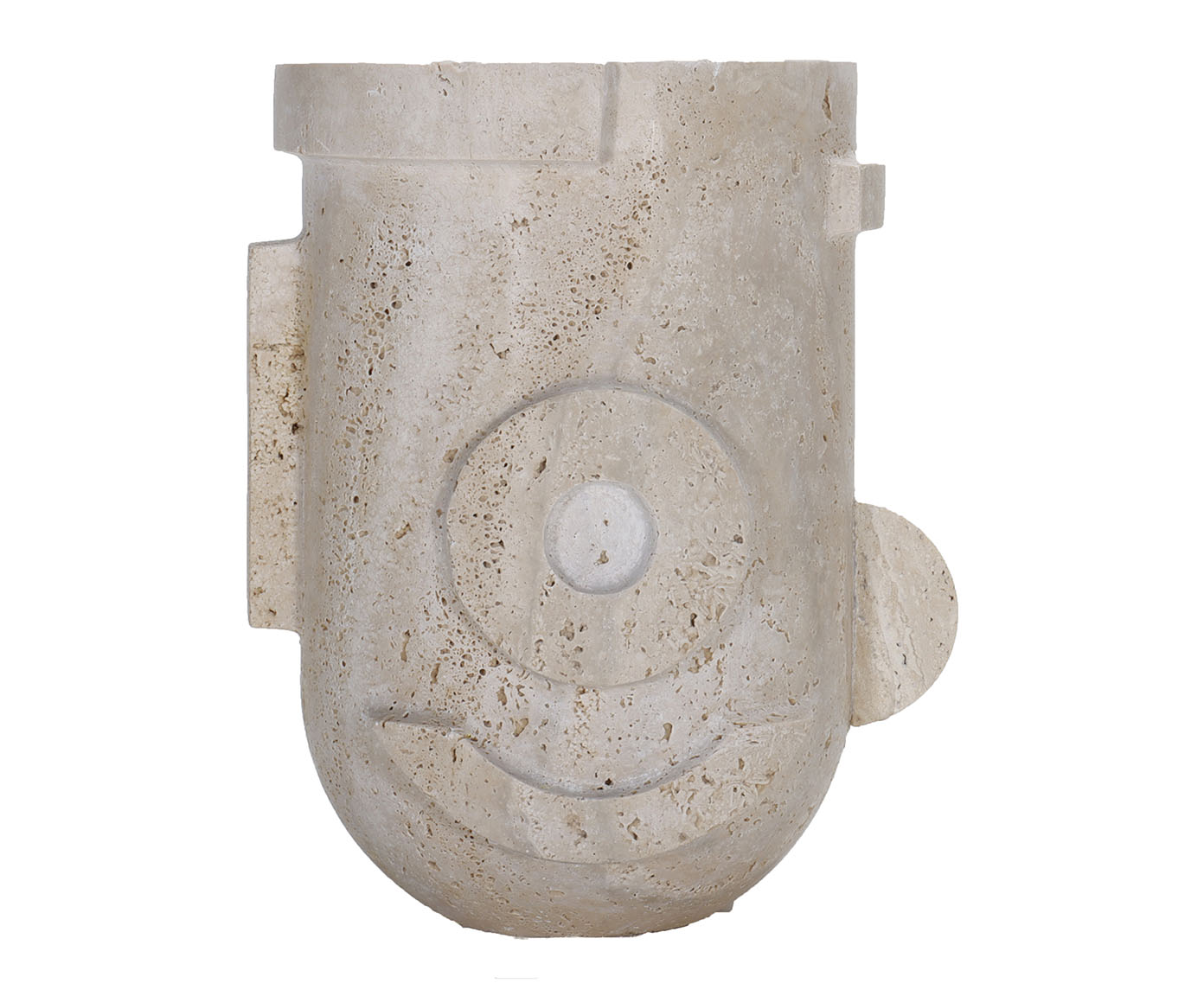 Vaso Geom&eacute;trico Maxime - Bege - image 0