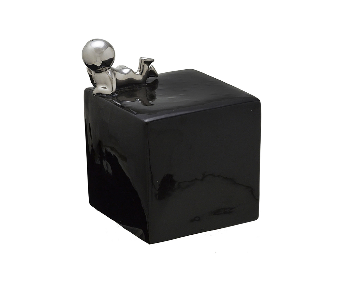 Adorno em Cer&acirc;mica Cubo image number 0