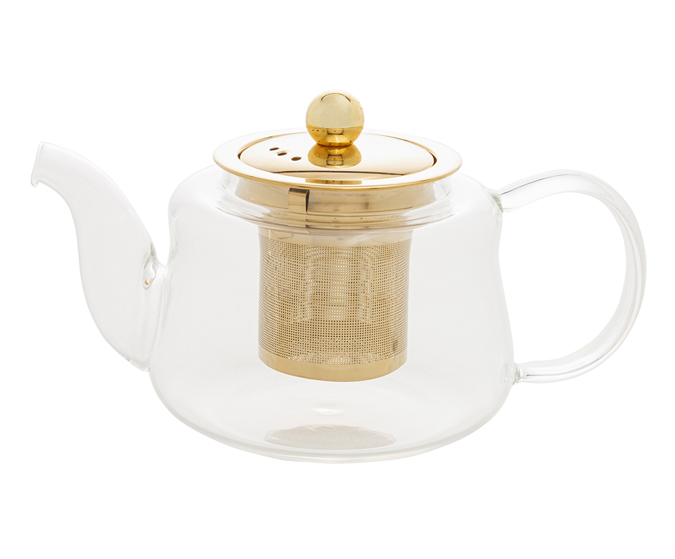 Chaleira com Infusor em Inox Aylena Dourada image number 2