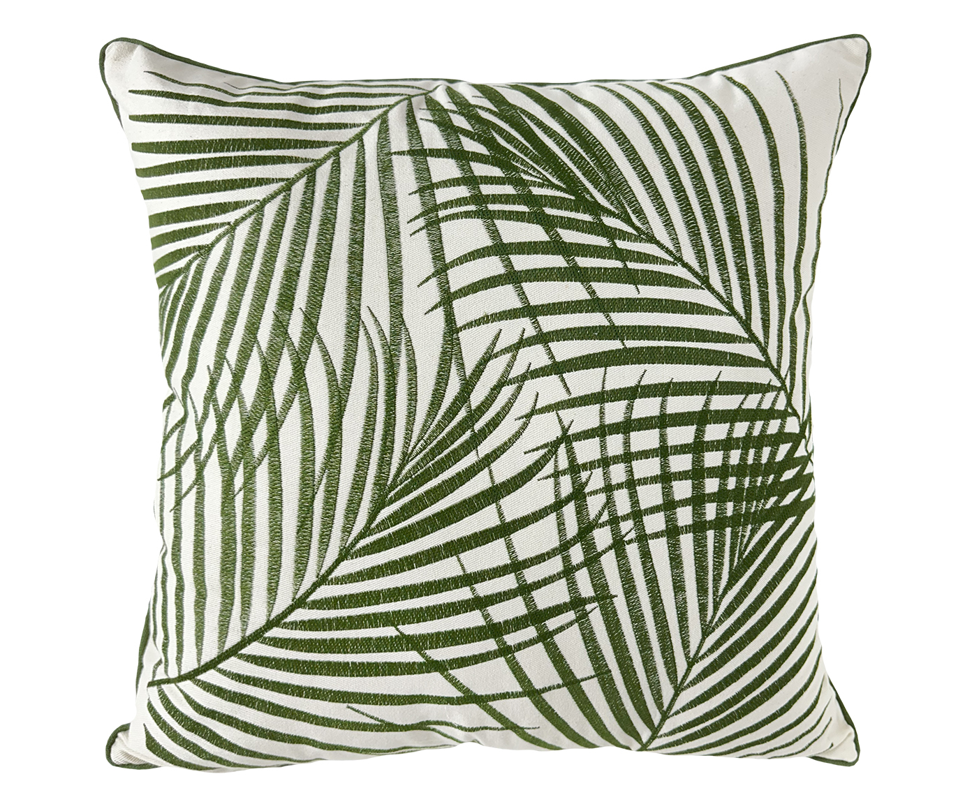Almofada Sarja Folhagem Verde - image 0