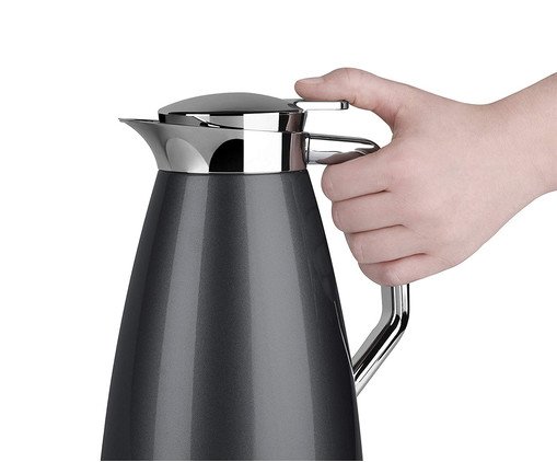 Garrafa T&eacute;rmica Inox Plaza Quick Preto - image 1