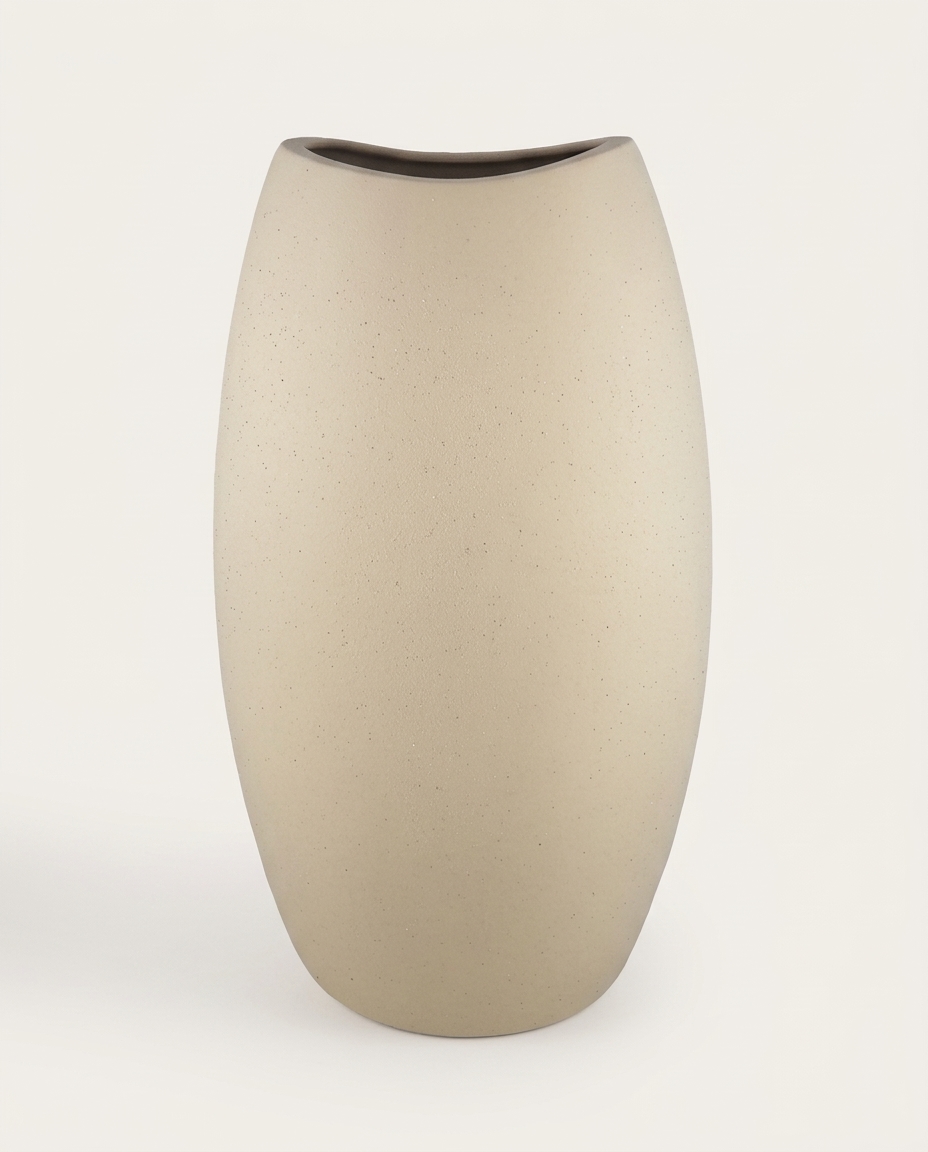 Vaso Elegante Liso II Bege - image 0
