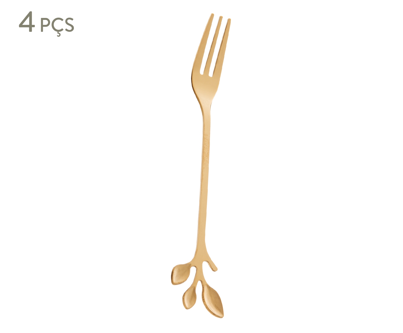 Jogo de Garfos para Aperitivo em Inox Leaves image number 0