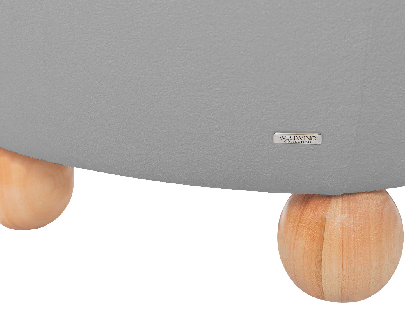 Puff Ball Feet em Boucle Aveludado Cinza image number 4