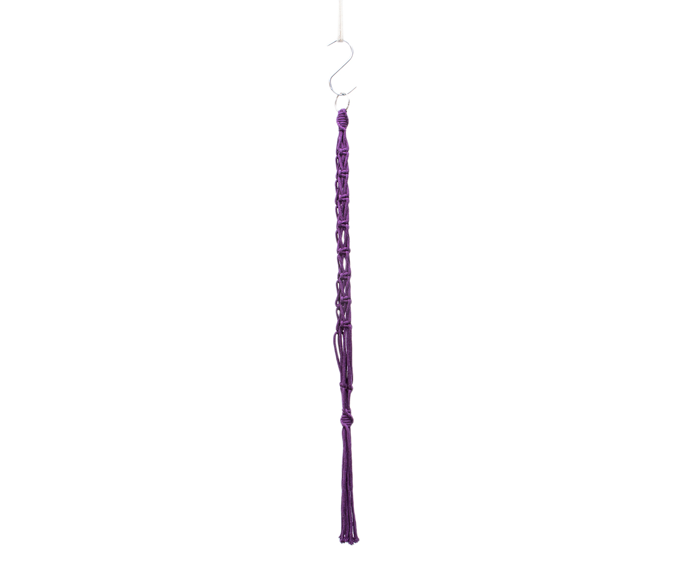 Hanger em Macram&ecirc; Summer Berinjela - image 1