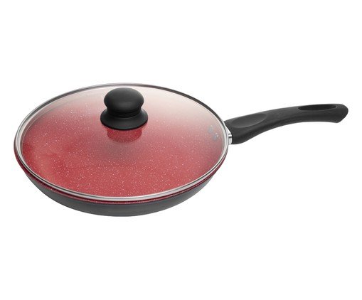 Frigideira de Indu&ccedil;&atilde;o Granito Chef Vermelho image number 0