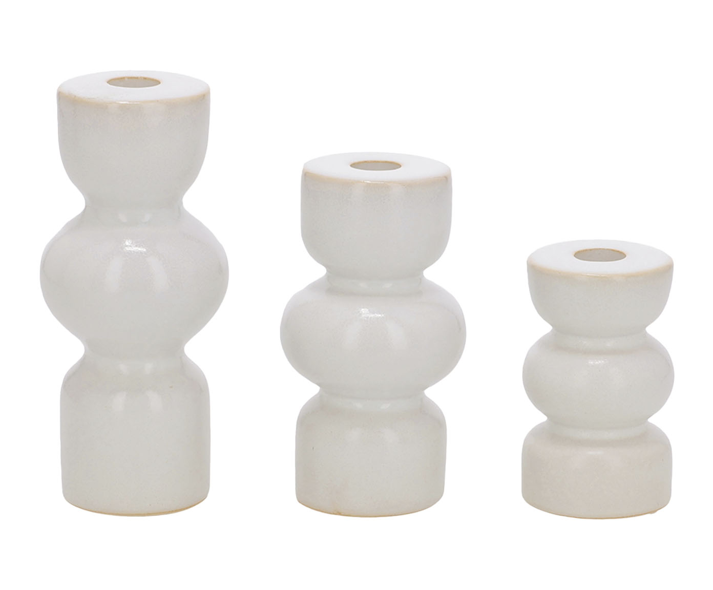 Jogo de Porta Velas Kuanna Off White image number 0