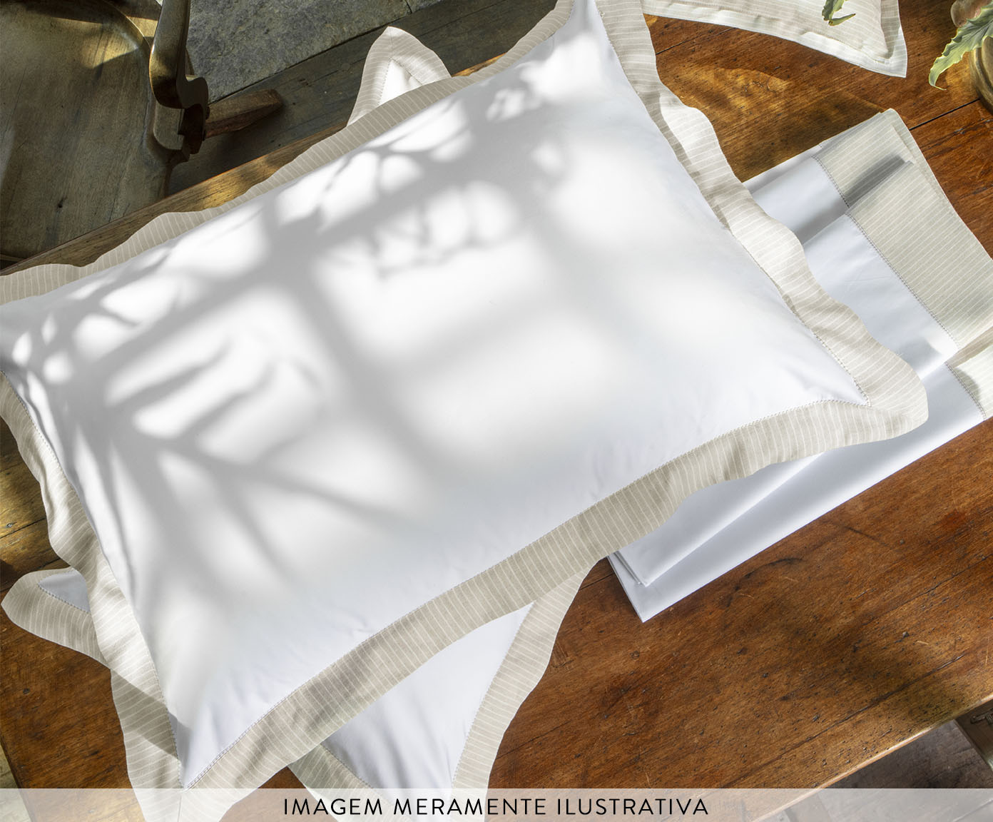 Fronha Linen Lys Ajour - image 1