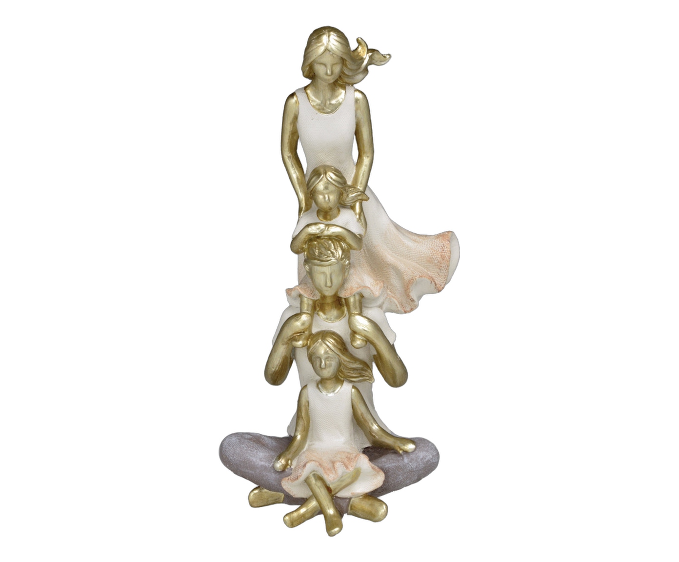 Fam&iacute;lia Decorativa Ben&ccedil;&atilde;o Dourado e Off-white image number 0