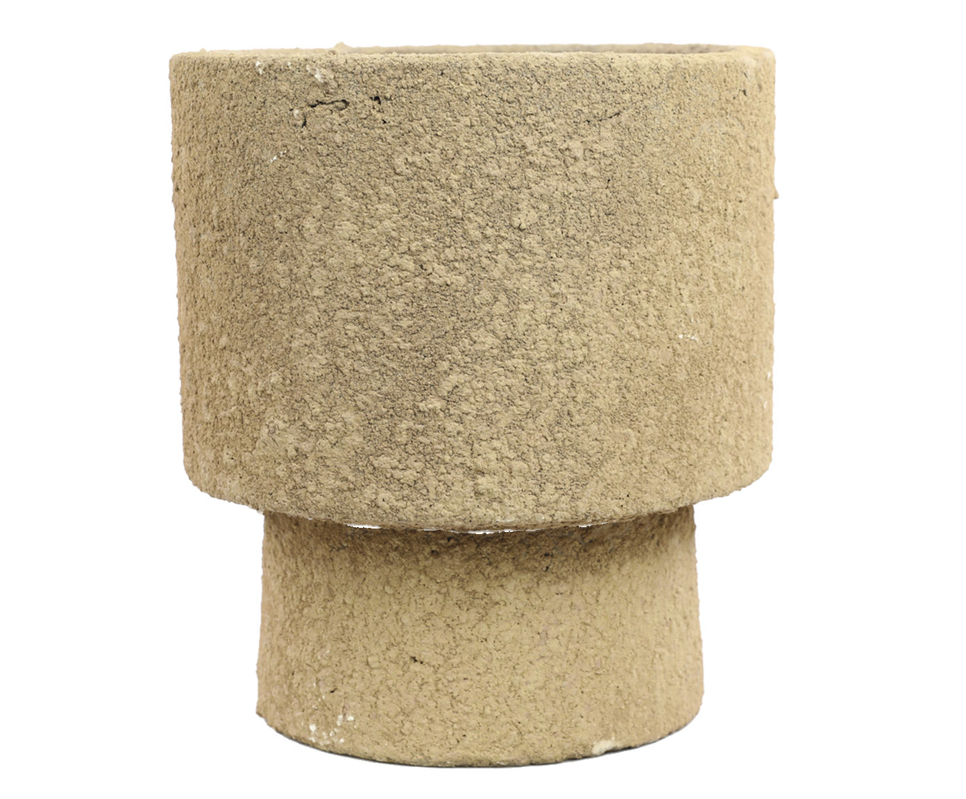 Cachepot Zen Bege Pequeno image number 0
