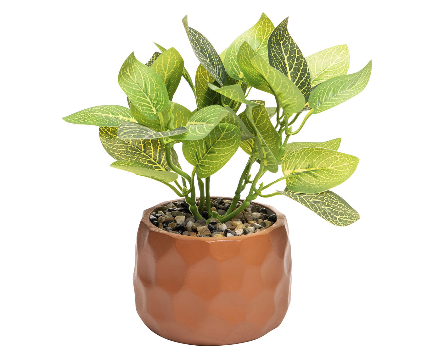 Cachepot com Planta Artificial Prisma Marrom image number 0