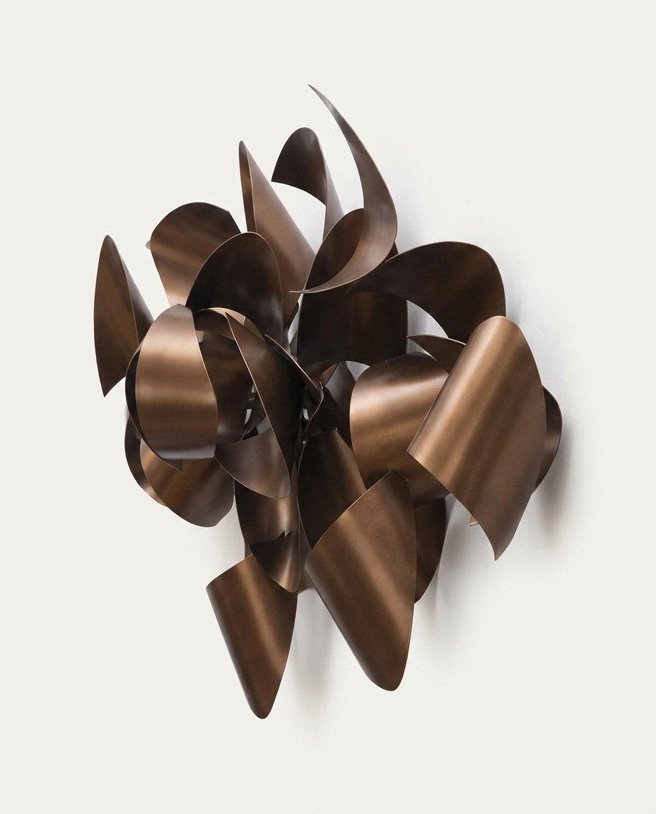 Adorno para Parede em A&ccedil;o Abstrata I Bronze - image 1