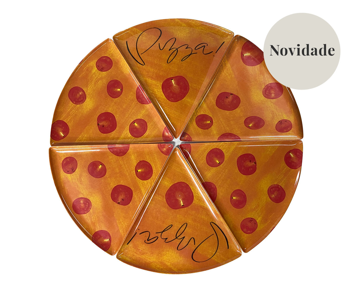 Jogo de Pratos para Pizza Nicolazzi - image 0