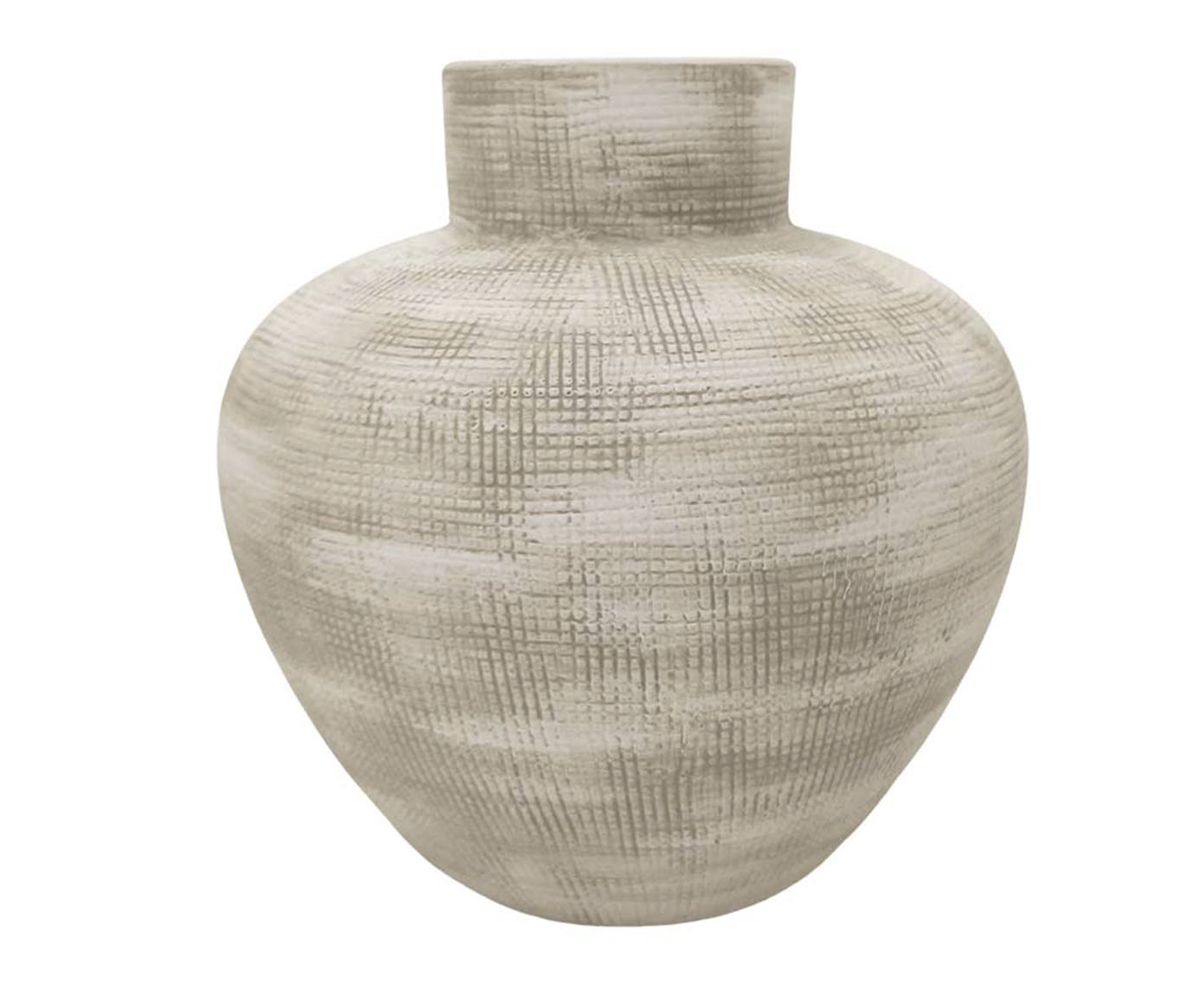 Vaso Constantinopla Com Pintura Branca Rustica image number 1