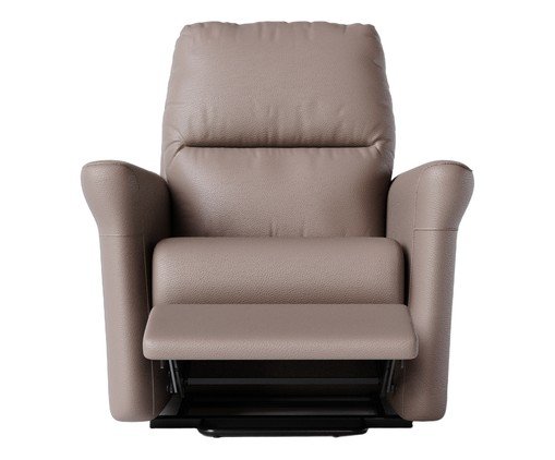 Poltrona Blend com Lift Couro Marrom - image 0