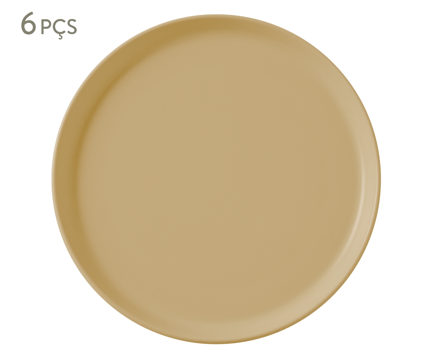 Jogo de Pratos Rasos Noma Amarelo Butter image number 0