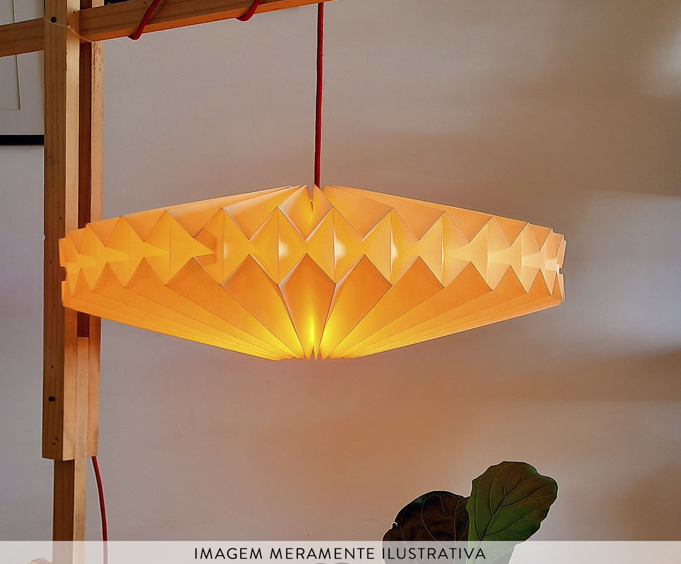 Lumin&aacute;ria Origami Dusol Marfim image number 8