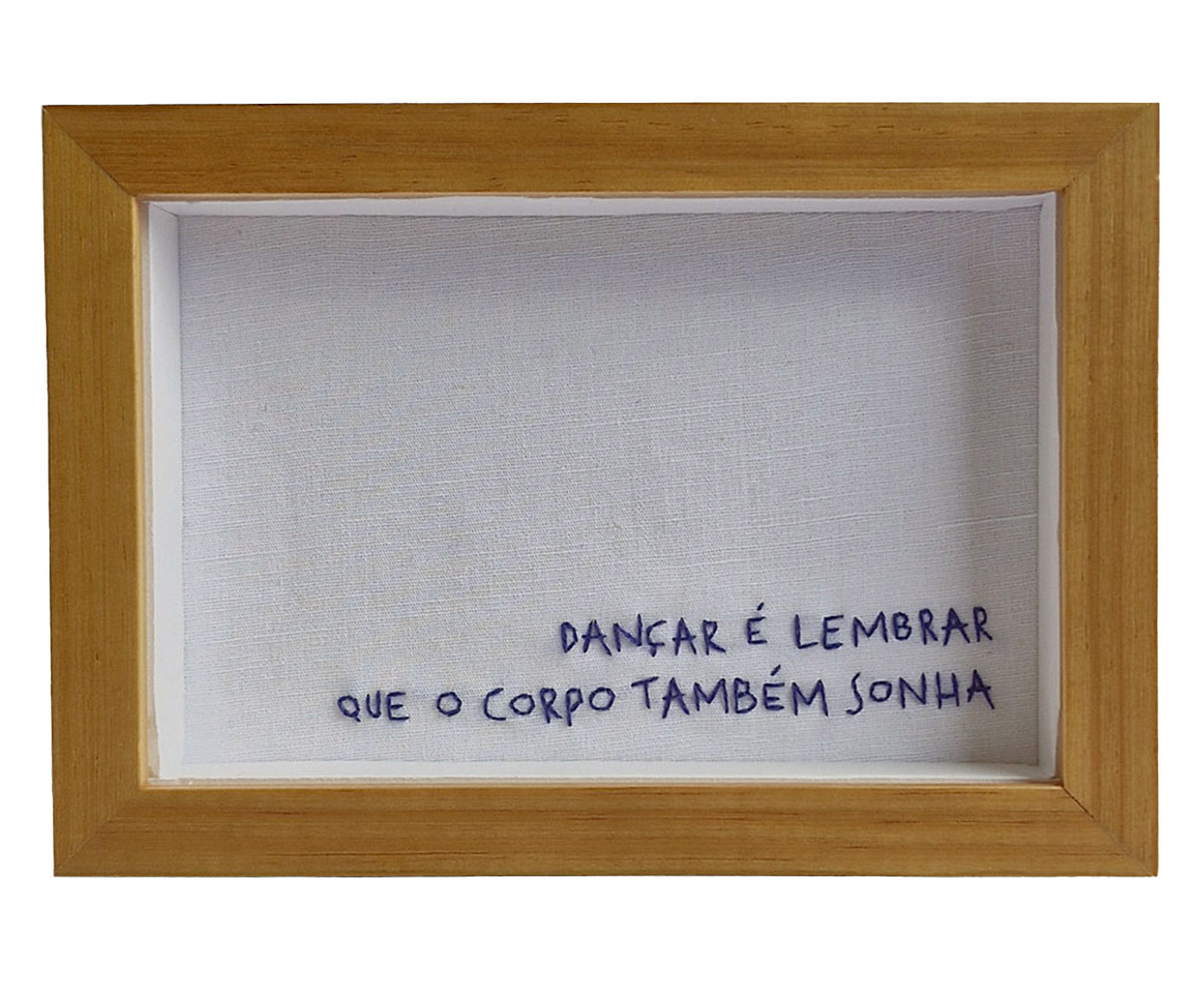 Quadro Decorativo Bordado Dan&ccedil;ar image number 0