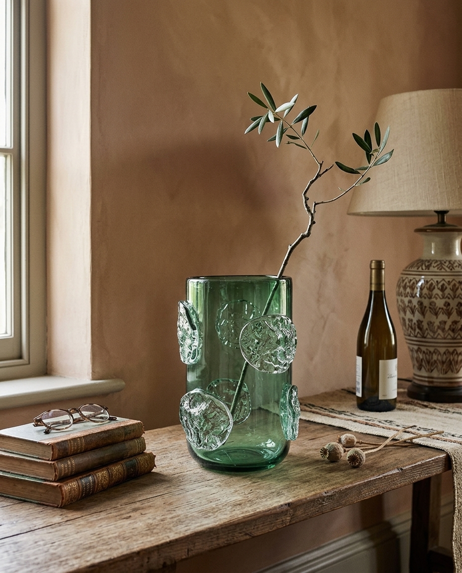Vaso Decorativo Timbro Verde M&eacute;dio image number 4