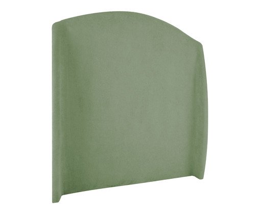 Cabeceira em Boucle Aveludado Smooth Verde image number 2