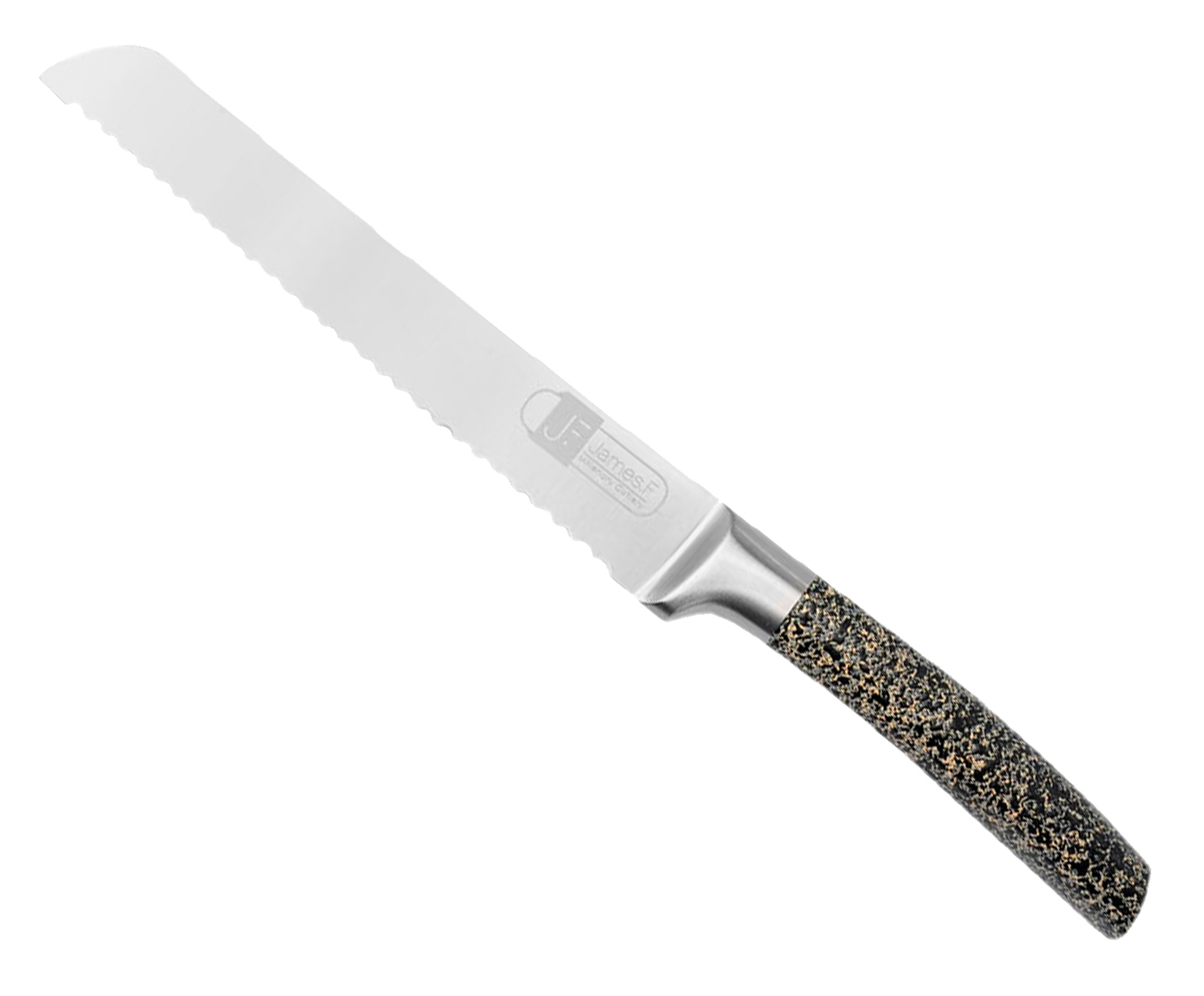 Faca para P&atilde;o em Inox Silva 8'' - Preta - image 0