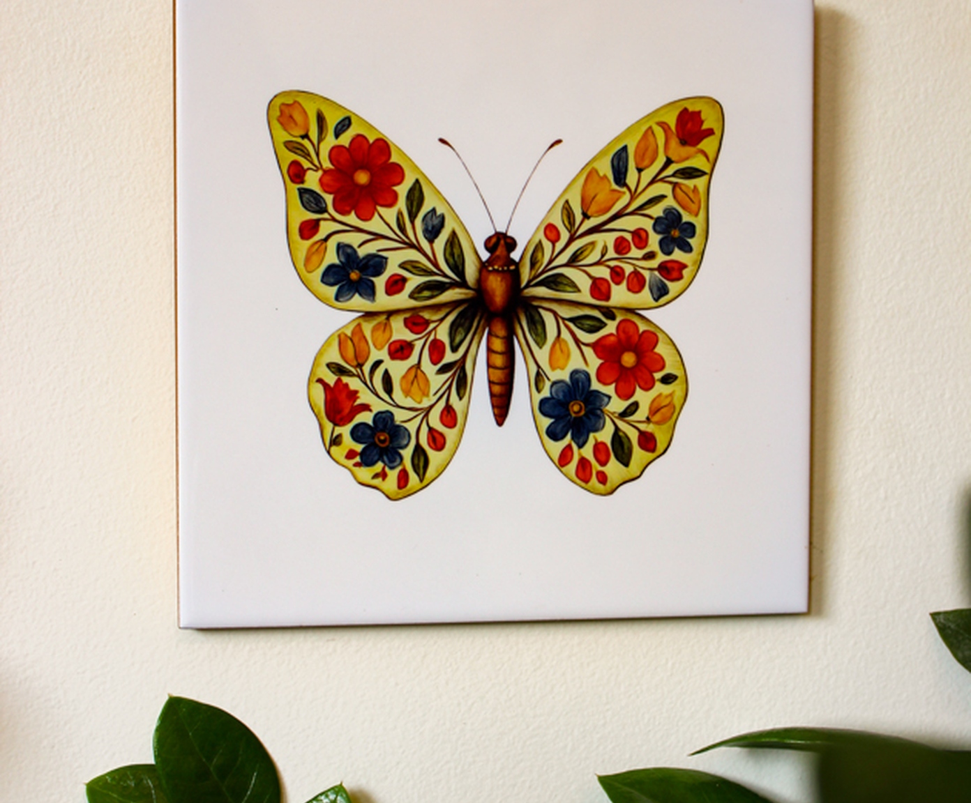Azulejo Decorativo "Borboleta Florescer" image number 3