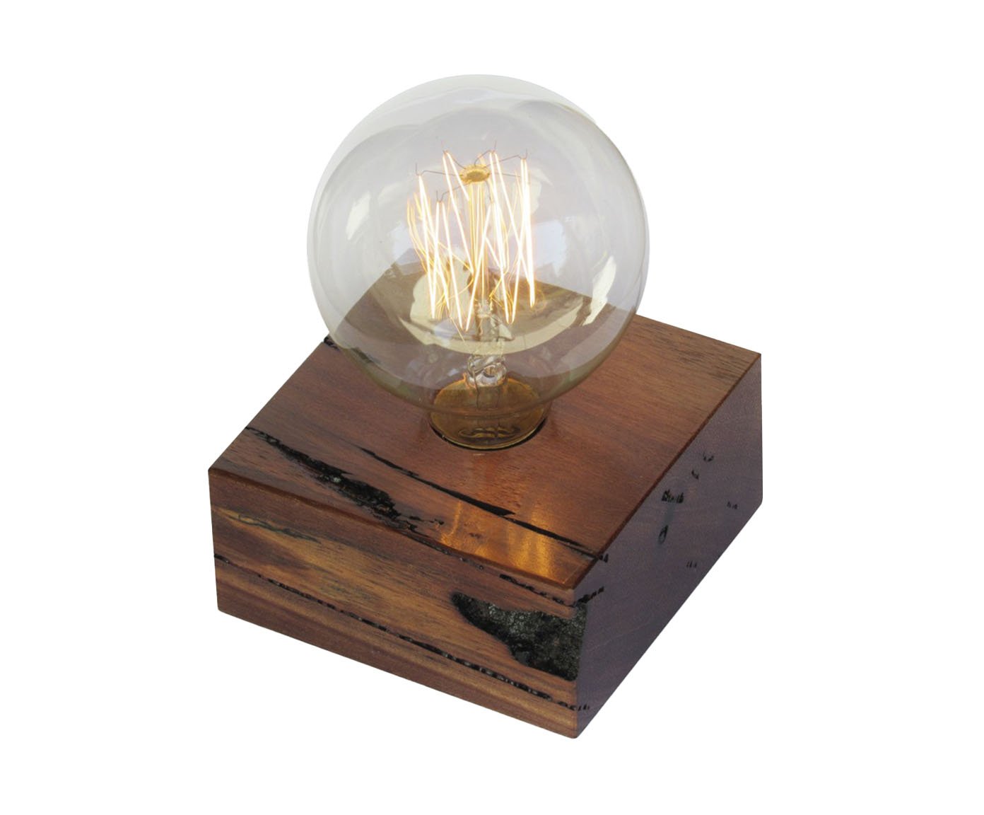 Lumin&aacute;ria de Mesa em Madeira Tokinho Carbono Bivolt - image 0
