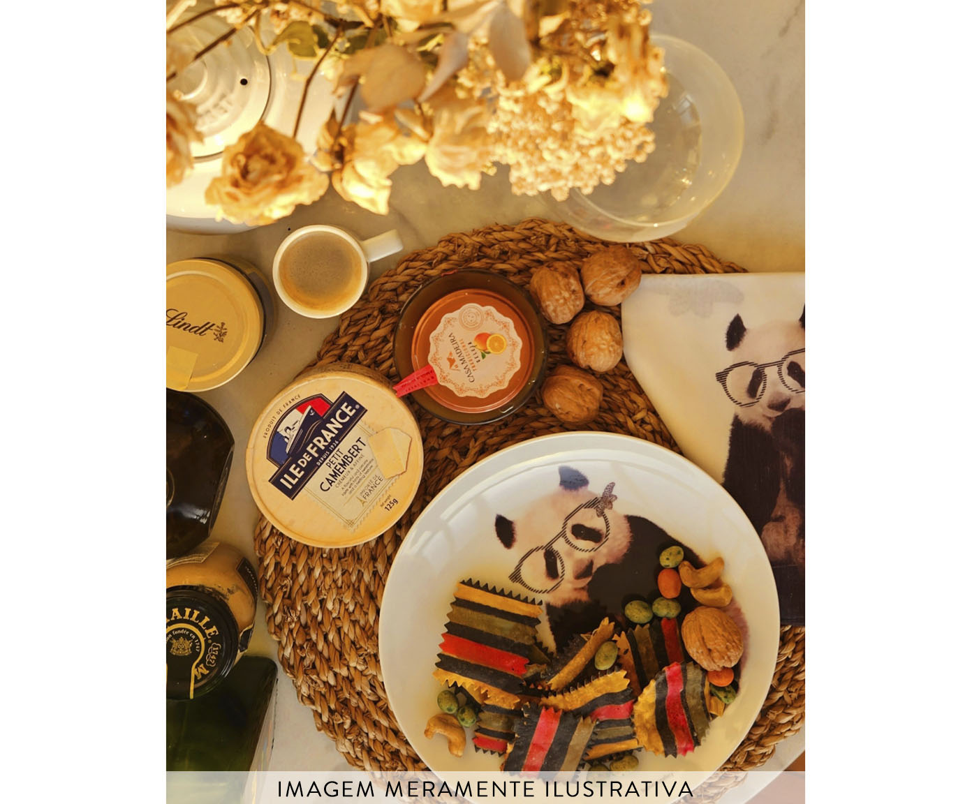 Prato de Porcelana Panda - image 1