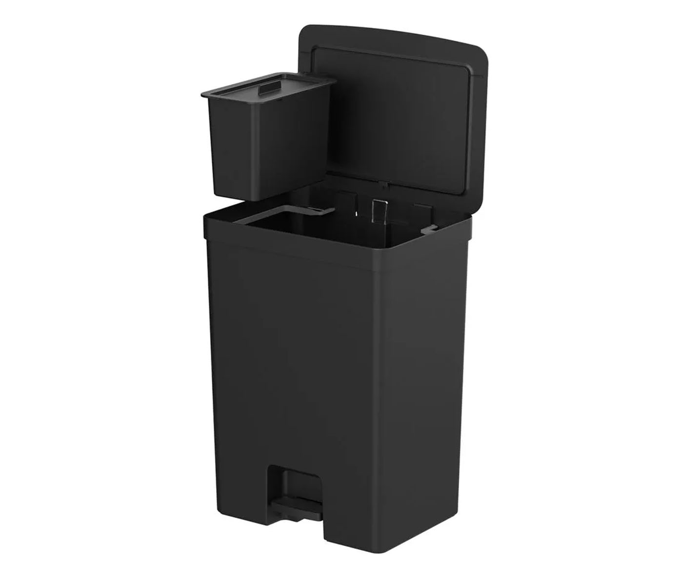 Lixeira de Pedal Trium Preto image number 0