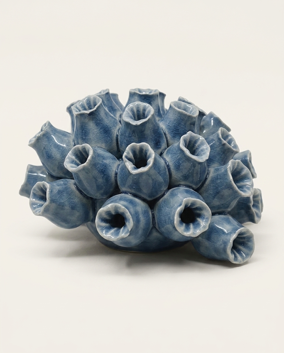 Coral Decorativo em Cer&acirc;mica Ramifi&eacute; Azul image number 2