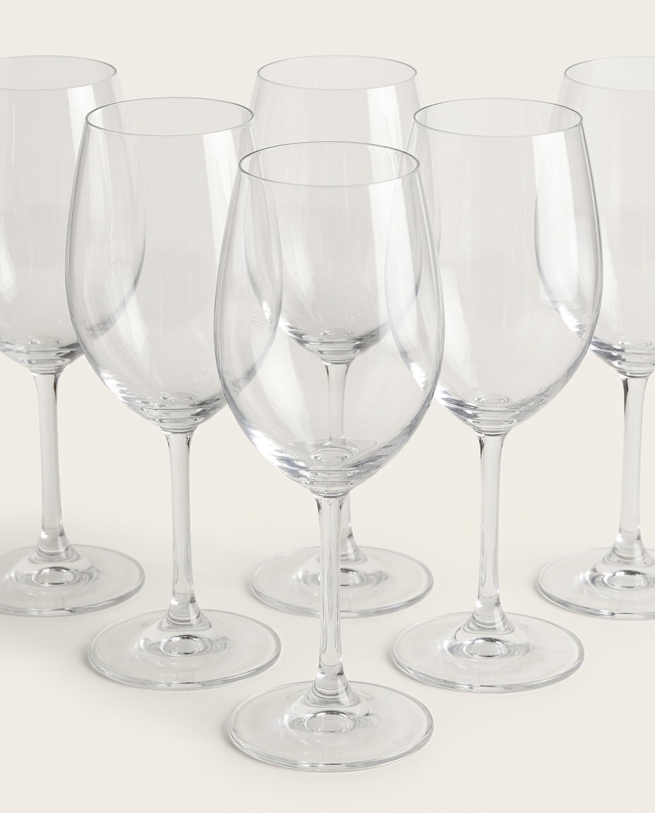 Jogo de Ta&ccedil;as para Vinho em Cristal Anna image number 3