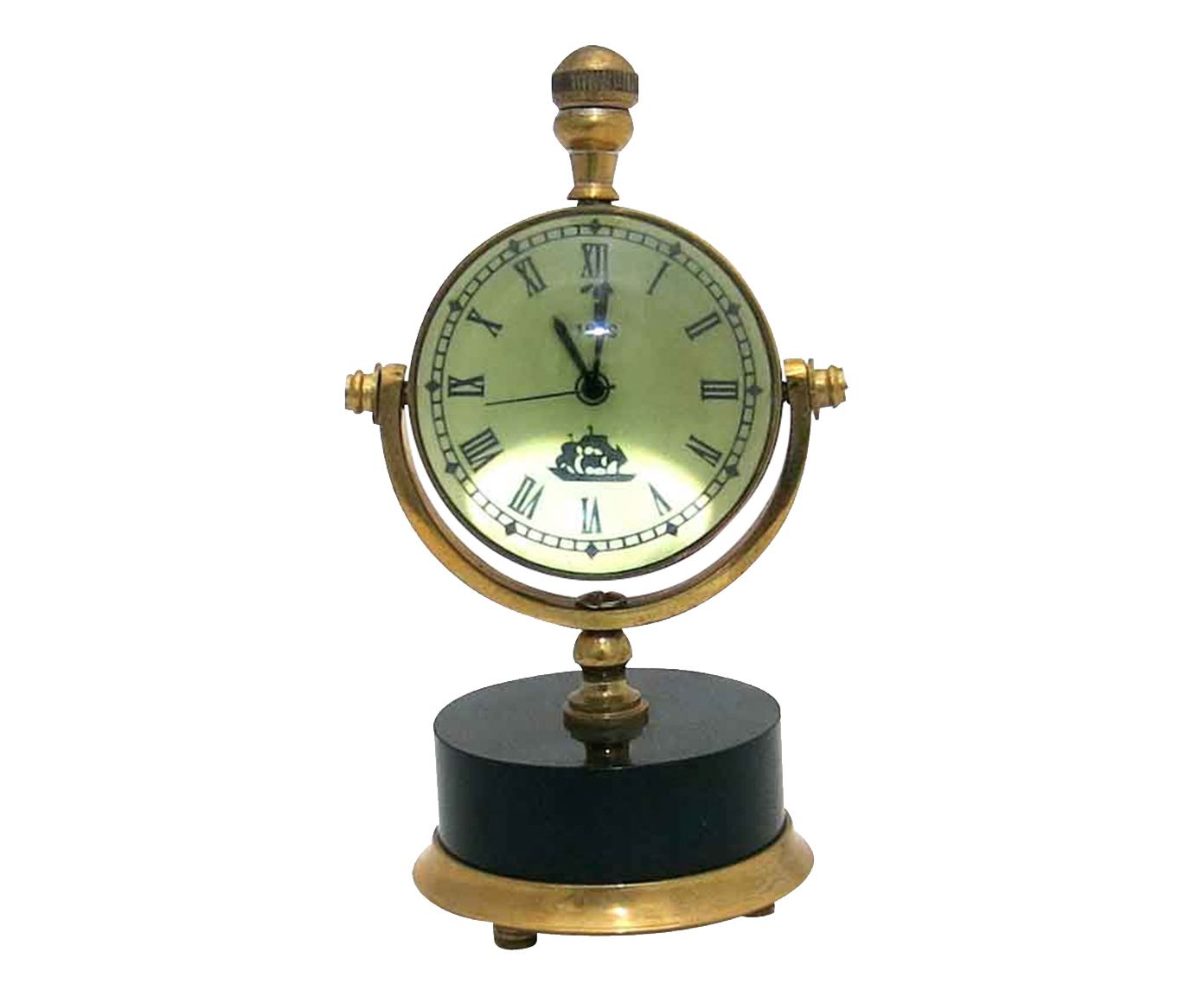 Rel&oacute;gio de Mesa Blin Bronze e Preto - image 0