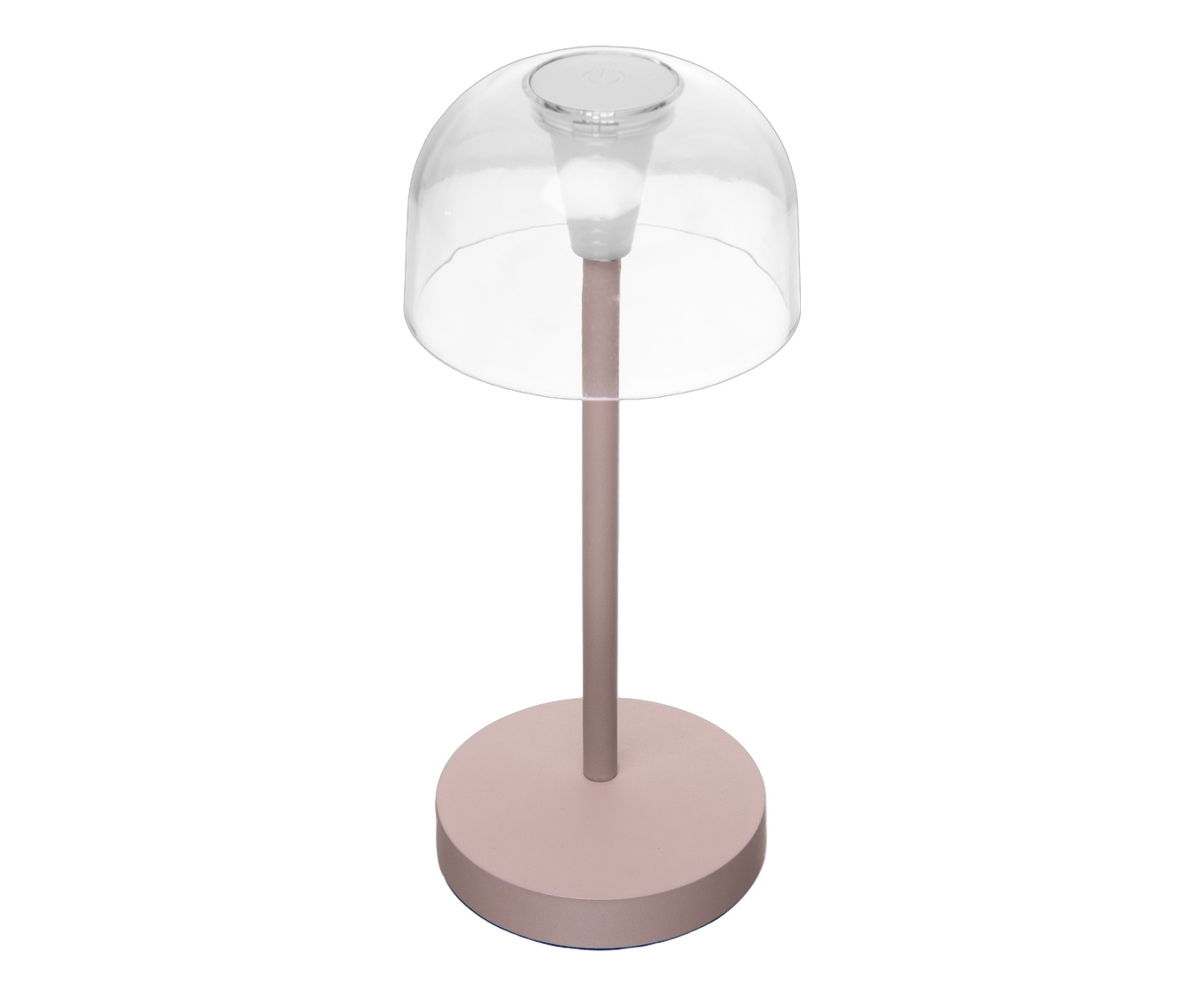 Lumin&aacute;ria de Mesa Recarreg&aacute;vel em Led &Iacute;ris Bege Metal image number 1
